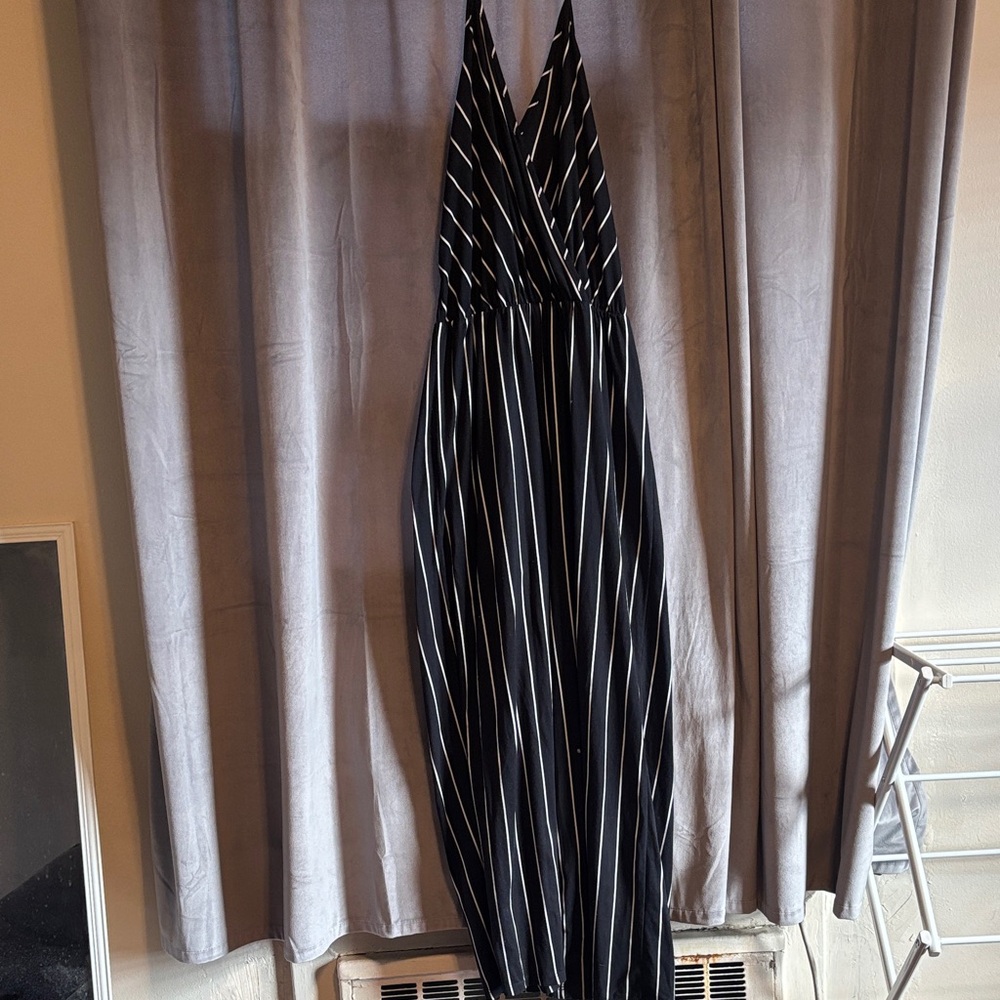 Black and White Striped Jumper